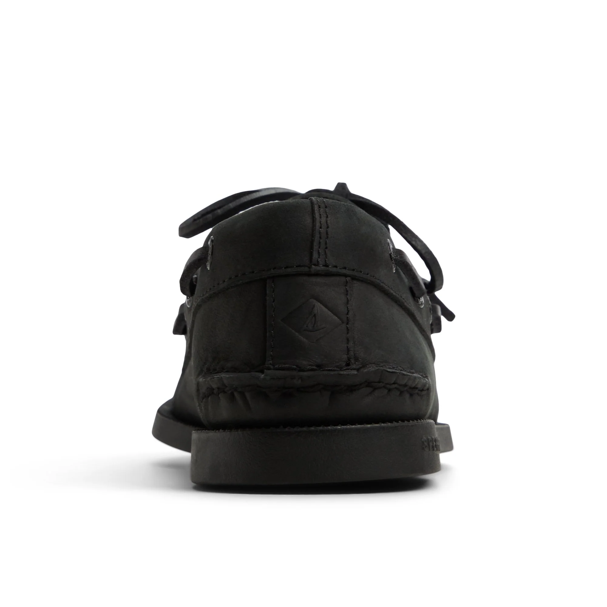 Authentic Original™ 2-Eye Boat Shoe Nero Leather Smooth