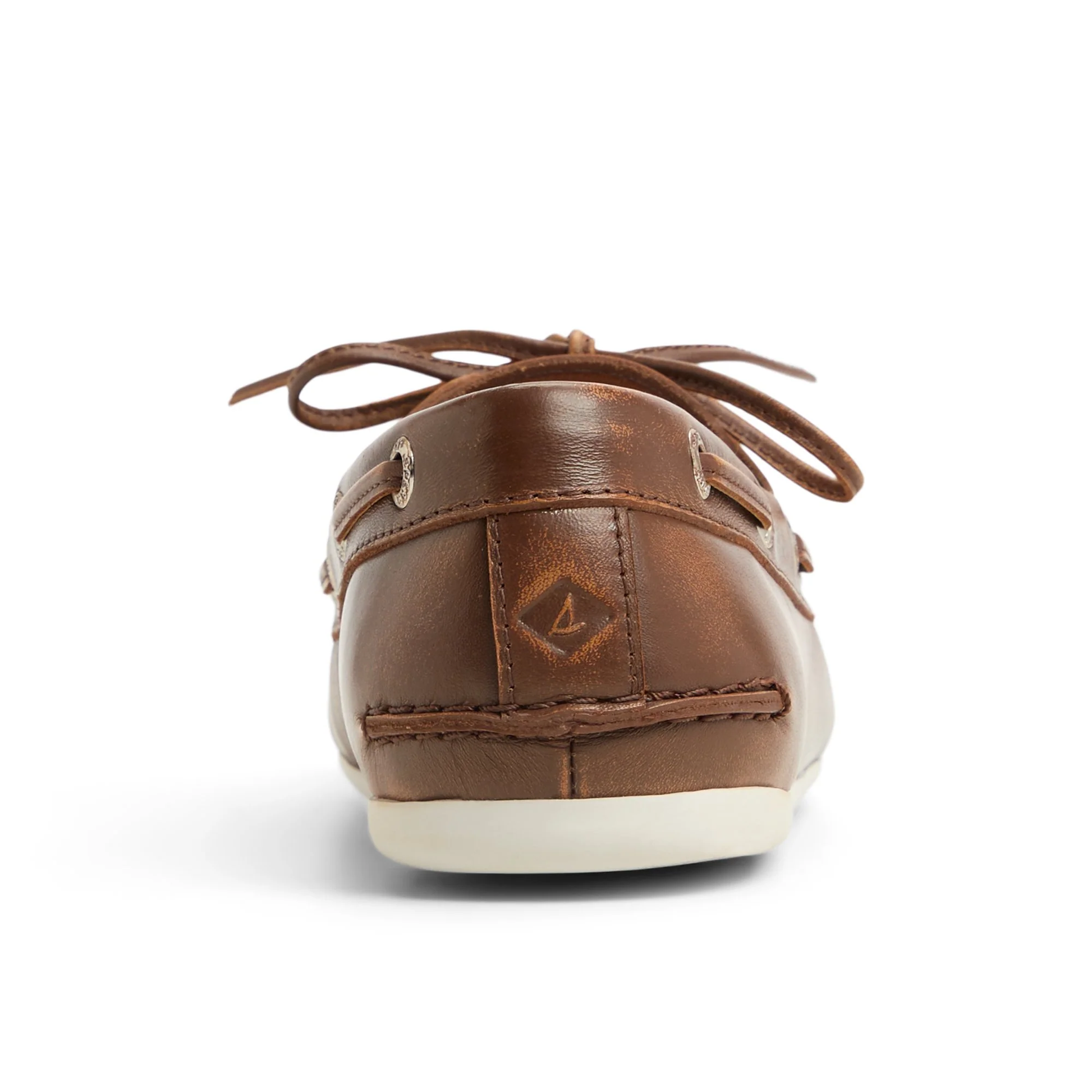 Slim Boat Shoe Tan Distressed
