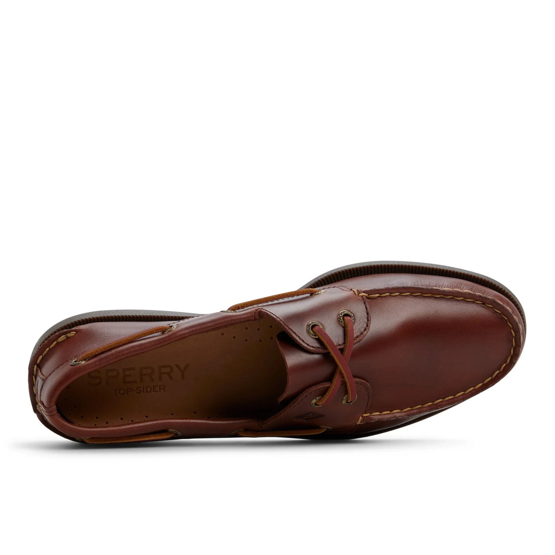 Authentic Original™ 2-Eye Boat Shoe Mahogany Leather Smooth