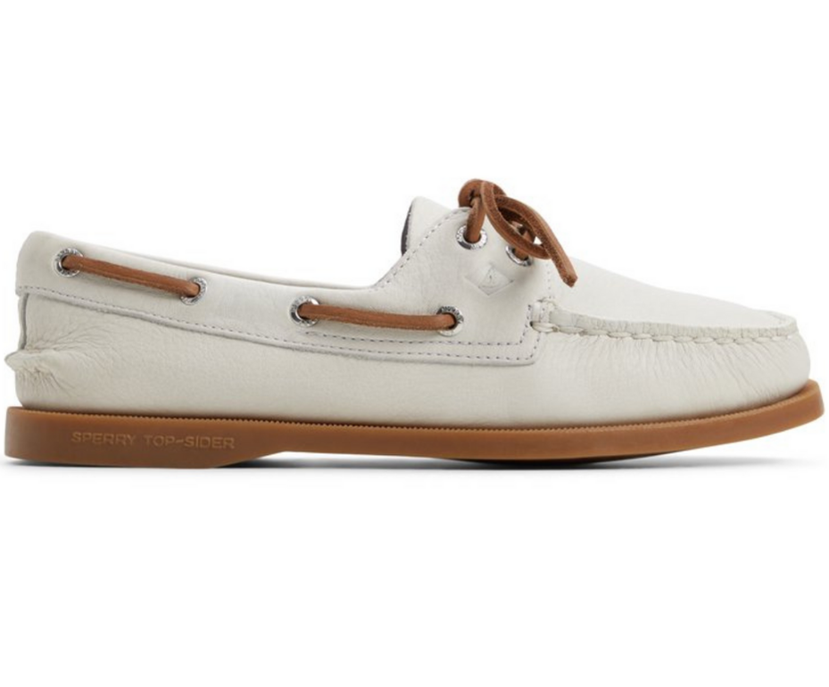 Authentic Original™ 2-Eye White Gum Leather Smooth