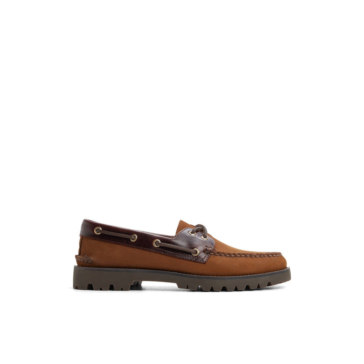Authentic Original™ 2-Eye Lug Boat Shoe Buck Brown Leather Mix Mat