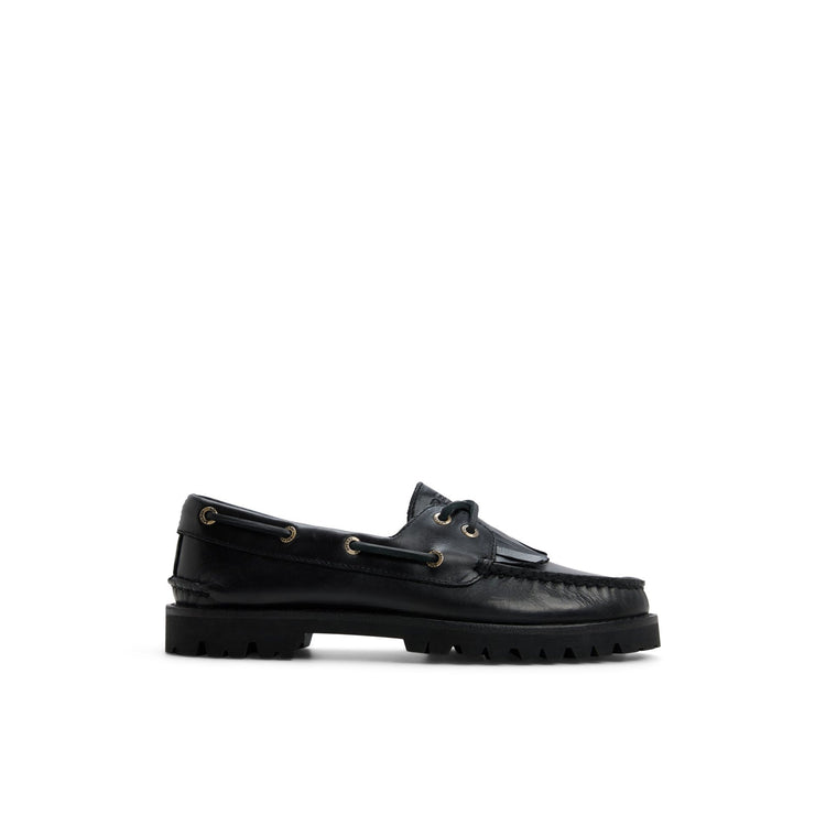 Authentic Original™ Kiltie Lug Loafer Nero Leather Smooth