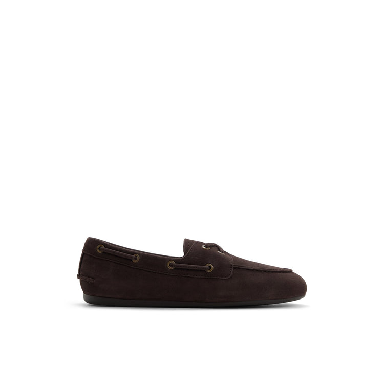 Slim Boat Shoe Coffee Bean Leather Nubuck