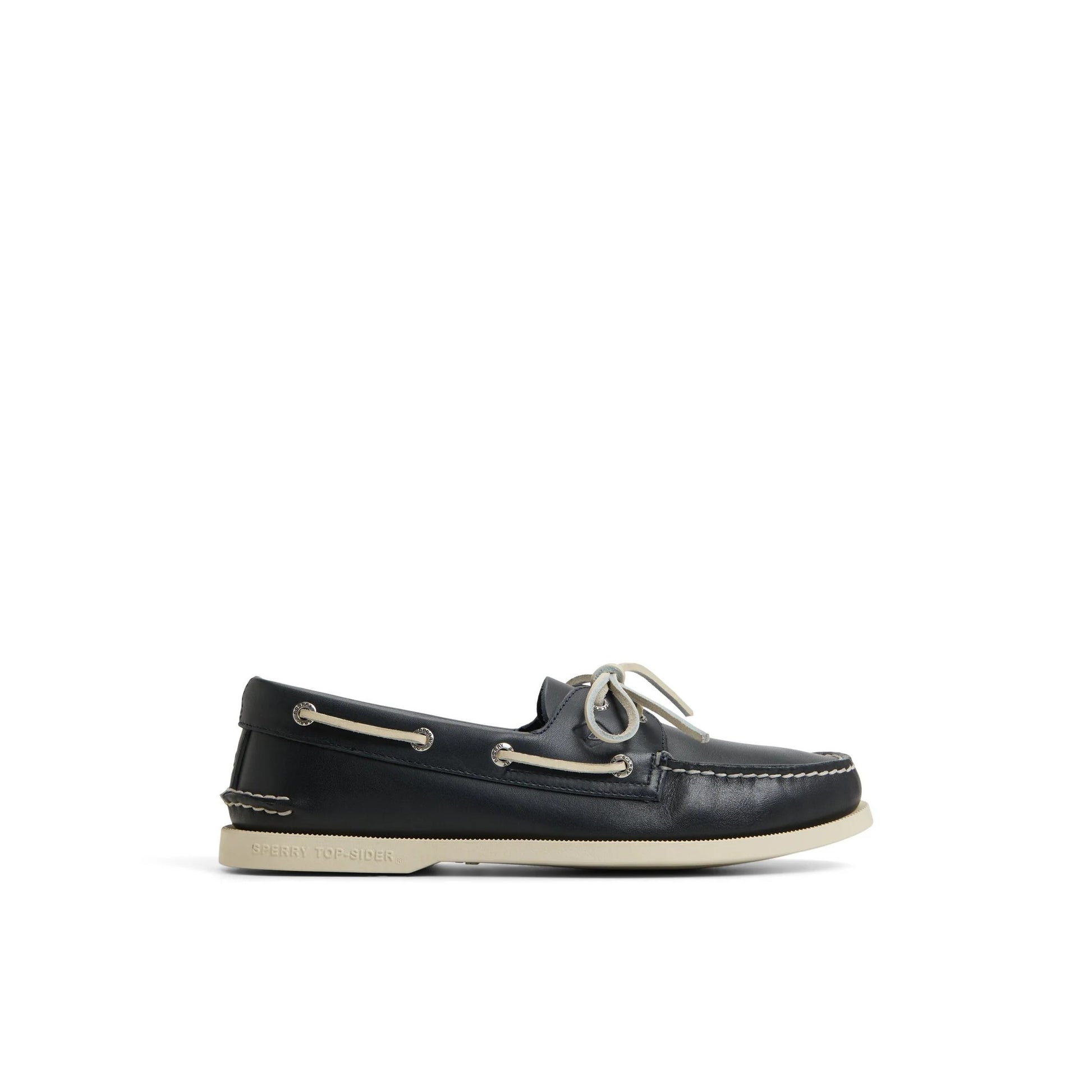 Authentic Original™ 2-Eye Boat Shoe Navy Leather Smooth