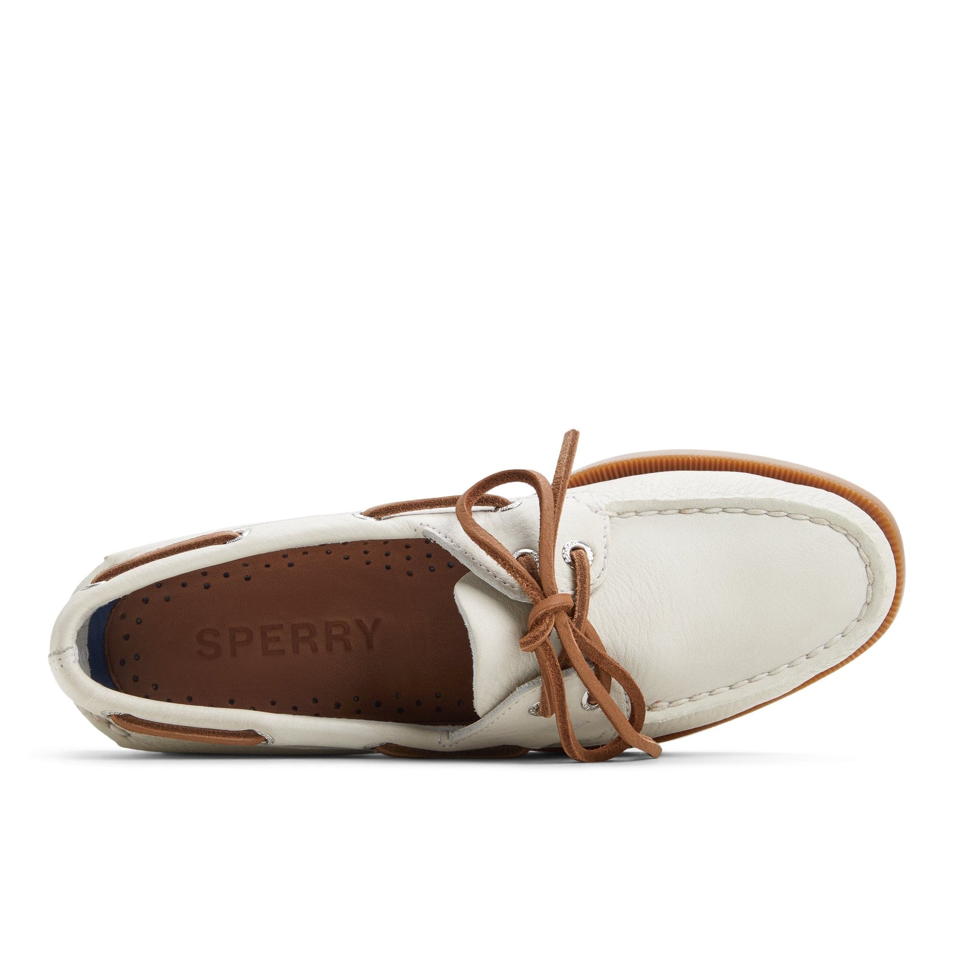 Authentic Original™ 2-Eye White Gum Leather Smooth