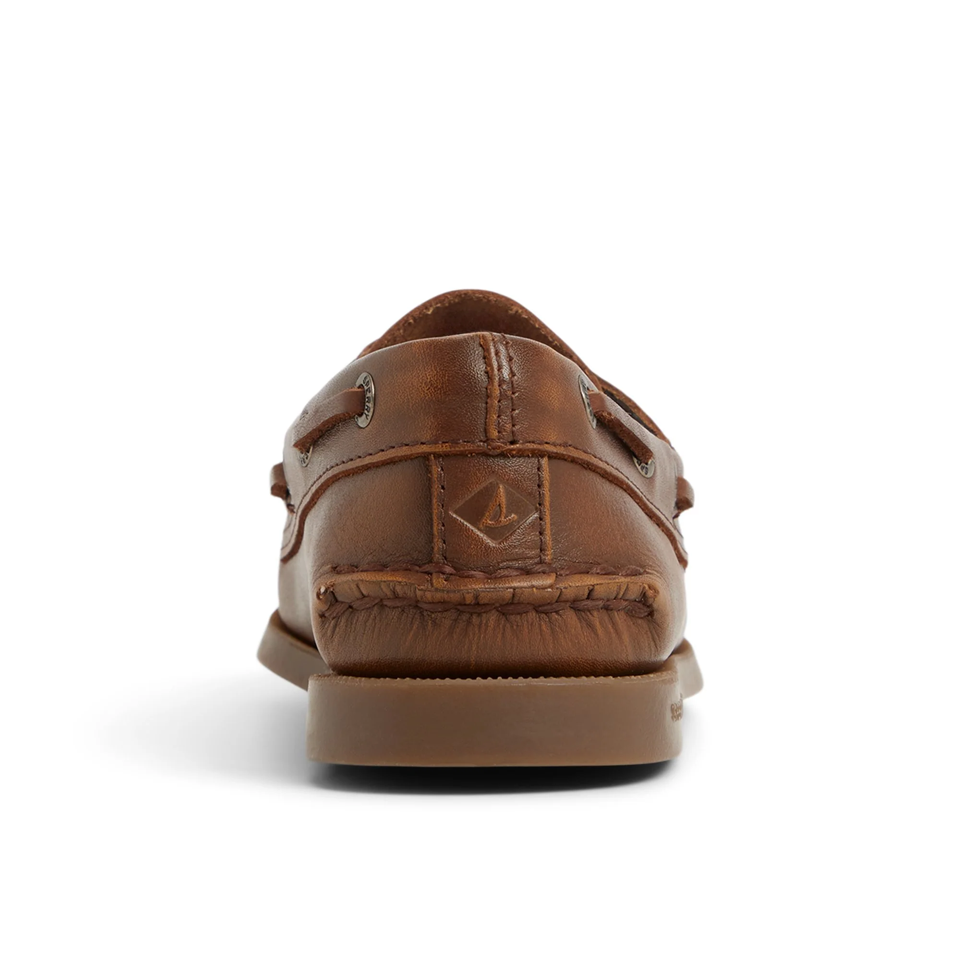 Authentic Original™ 2 Eye Boat Shoe Brown Leather Distressed