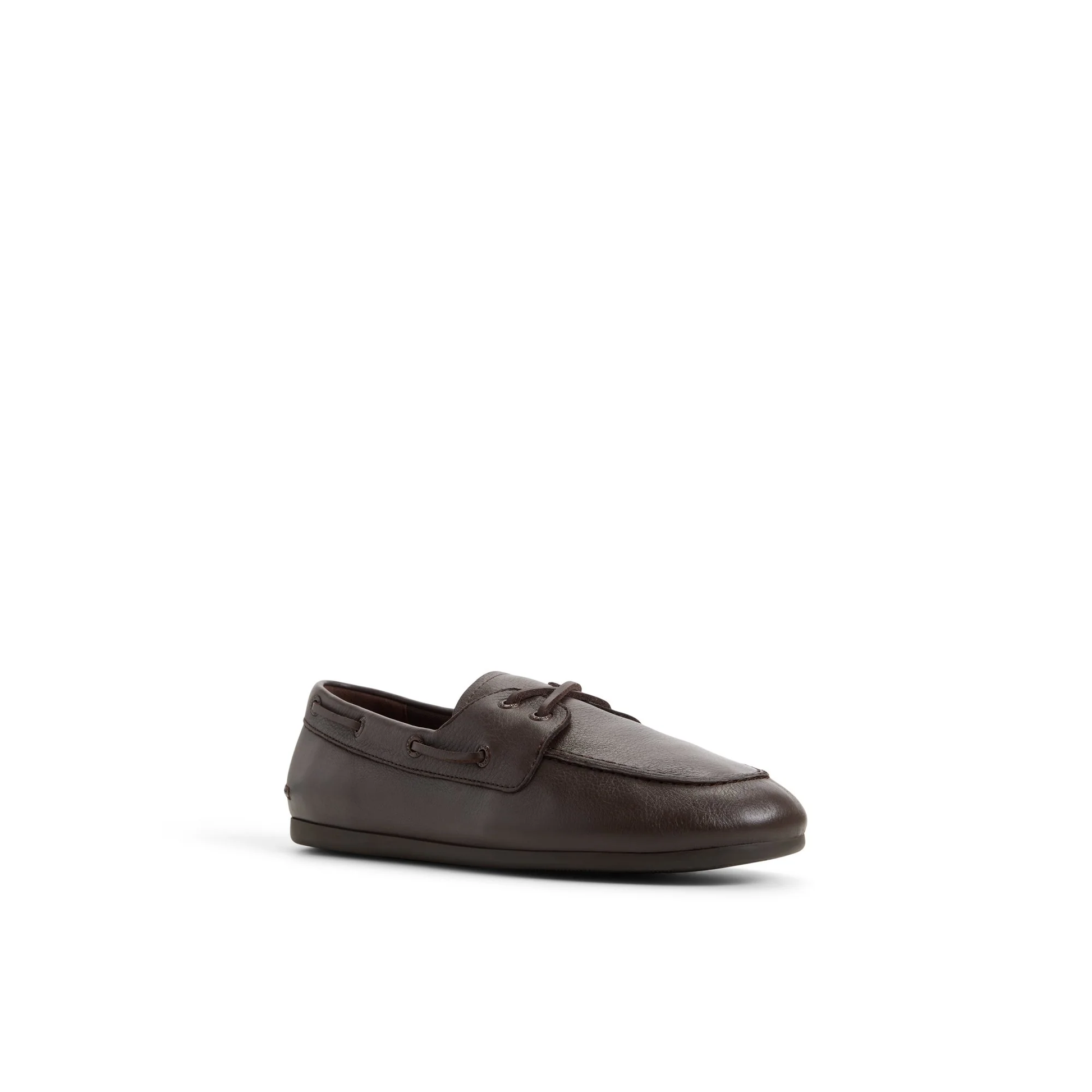 Slim Boat Shoe Dark Brown Tumbled